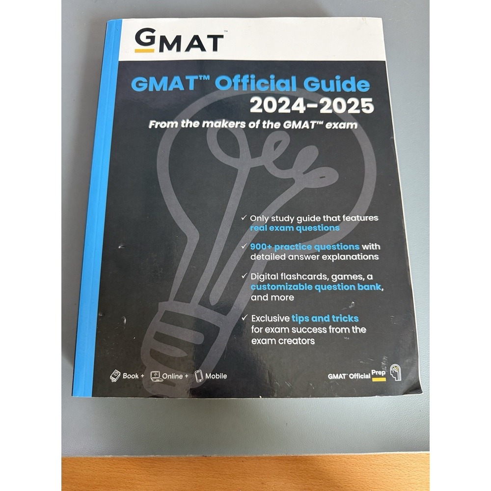 GMAT Official Guide 2024-2025 Study Guide Book for Exam Preparation
